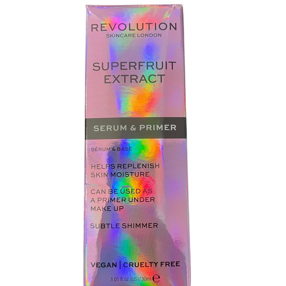 Revolution Superfruit Extract Serum Primer 1.05 fl oz NEW Subtle Shimmer